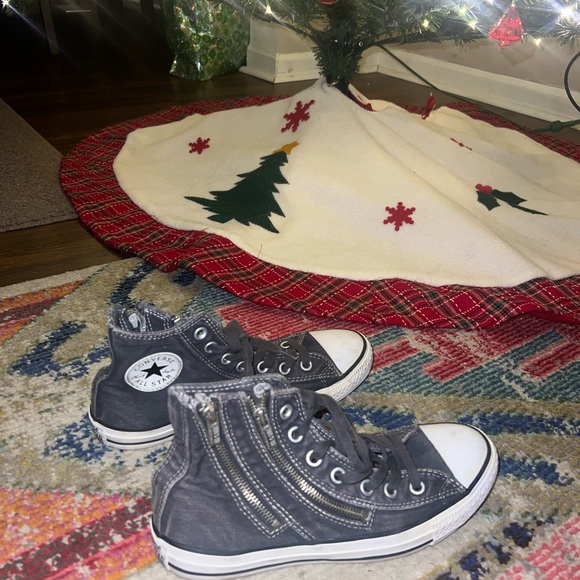 Converse Chuck Taylor All Star shoes mid high tops zippers - Picture 2 of 4